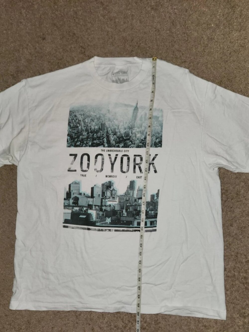 Zoo York Skateboards Shirt Men’s Size XXL Y2k Vintage White